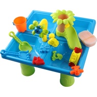 Beach and table, square table toy, water, pool, digging sand, shovel, sand model, playing with water tools