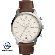 Fossil FS5350 Townsman Chronograph Brown Leather Cream Dial Men's Watch
