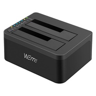 WEme USB 3.0 to SATA Dual-Bay External Hard Drive Docking Station with Offline Clone/Duplicator Func