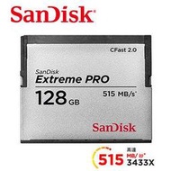 SanDisk Extreme PRO CFast 2.0 128GB 128G 記憶卡 寫入最高440MB (公司貨)