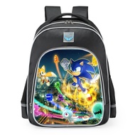 Balo Sonic Hedgehog Dành Cho Trẻ Em Nam Mẫu Giáo Và Tiểu Học Balo Oxford Polyester Nhẹ Thiết Kế Hoạt