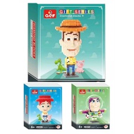QCF GIFT SERIES DIAMOND BLOCKS 9902-5,9902-6,9902-7 TOY STORY CHARACTERS WOODY,JESSIE,BUZZ LIGHTYEAR
