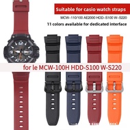 16mm Resin Watch Strap Compatible MCW-100H HDD-S100 W-S220 Sports Watch Replacement Parts