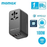 MOMAX 1-World UA10 100W  GaN 4 ports + AC Travel Adapter