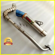 ☑️ High Mount Big elbow Open pipe Daeng Sai4 1set Conical Daeng Sai4 for Xrm 125 Wave 100 110 115 F