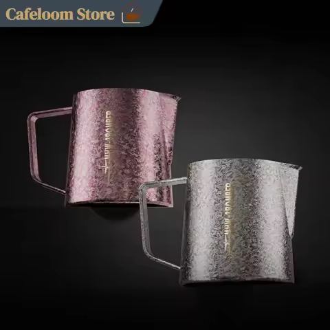 Mhw-3bomber Coffee Milk Frothing Pitcher Pure Titanium Antibacterial 600ml Professional Latte Art Ju