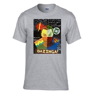 Bazinga Big Bang Theory Sheldon Grey T-Shirt