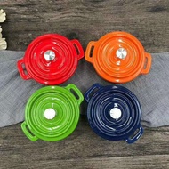 Enamel Enamel Mini Casserole/Cast Iron Colorful Mini Dutch Round Oven