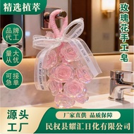 Rose Handmade Soap Aromatherapy Crystal Rose Grape String Soap Car Interior Decoration Soap