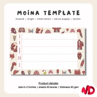 MOINA / Muscle anatomy template 8x5 inches pad