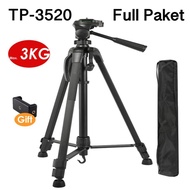 Tp-3520 Camera Tripod+Bag/168cm Professional Photography Tripod