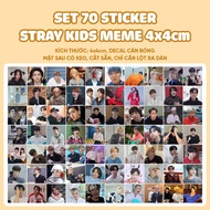 SET of 70 STRAY KIDS MEME FULLMEM sealing stickers size 4x4cm