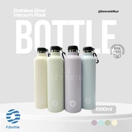 FJBOTTLE - 1000ml Stainless Steel Pastel Color Thermos Bottle SUS 304 Sports Tumbler Drinking Bottle