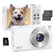 【Japan Direct】CAMKORY 4K Digital Camera Autofocus 48MP 4K Resolution Close-up 16x Digital Zoom 2.8" 