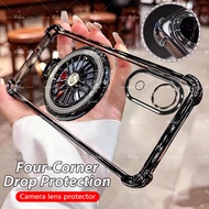 For Vivo Y05e 4G Gyro Phone Holder Case For Vivo Y05 Y05e Y05s Y 05 E Y05E VivoY05e 4G 5G 2026 Clear