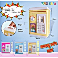 MINI MONEY SAFE CHILDREN'S TOY YA 3 - MINI ATM PIGGY BANK TOY - MINI SAFE PIGGY BANK