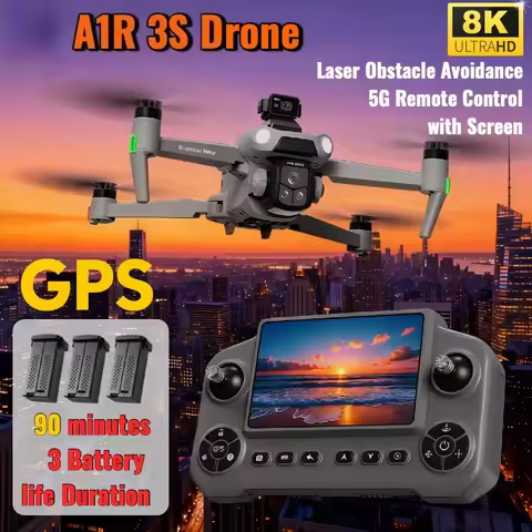 Original A1R 3S GPS Drone 8K Profesional FPV Brushless Laser obstacle avoidance Aerial Optical Folda