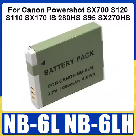 NB-6L NB-6LH Battery 1060mAh Li-ion Rechargeable Battery For Canon Powershot SX700 S120 S110 SX170 I