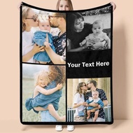 Personalized Blankets, 4 Photos, For Moms, Dads, Children Couples Customized Mothers, Fathers, Chris