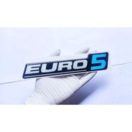 EURO 5 embossed Sticker Euro Sticker flexible emblem