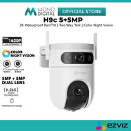 EZVIZ H9c 3+3MP 5+5MP Dual Lens Outdoor Smart Wi-Fi PT Camera 360° Waterproof Dual Screen CCTV IP Ca