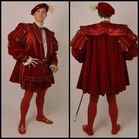 16th Century Medieval Renaissance Tudor Mens Costume Noble Prince Tudor King Henry Viii Costume Hist