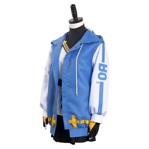 x;3,c'5\b/Bridget Cosplay Guilty Costume Gear Strive Hoodie Skirt Outfits Halloween Carnival Party S