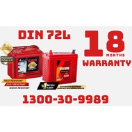 (INSTALLATION PROVIDE)EXIDE DIN 72L | CAR BATTERY PROTON X70 BMW FERRARI GTA VOLKSWAGEN PASSAT