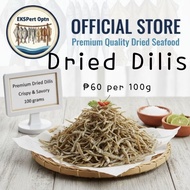 Dried Dilis 100g, Vacuum Sealed or Resealable Pouch
