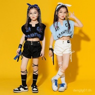 Korean style hip hop dance outfit for women.