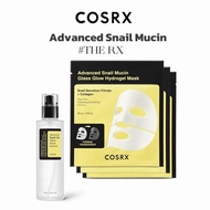 COSRX Advanced Snail Mucin Glass Glow Hydrogel Mask 3 sheets+Advanced Snail 96 Mucin Power Essence