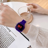 Led Electronic Watch Hello Cartoon cat Beautiful Female Student Watch Cute Children Watch Gift cat