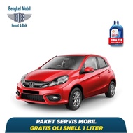 PAKET SERVIS MOBIL BRIO,MARCH GRATIS OLI SHELL 1 LITER