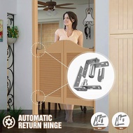 DBM.HOME-2pack Cafe Door Hinges304 Stainless Steel Swinging Door Hardware Saloon Door HingesSelf Clo