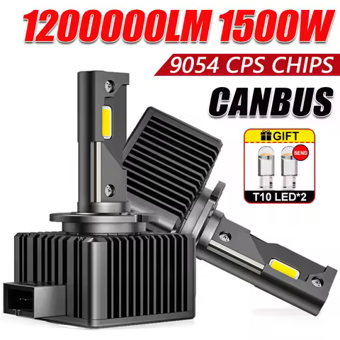 D3S D1S LED Headlights Canbus 1:1 HID D2S D4S D8S D1R D2R D3R D4R Auto Lamp 1200000LM 1500W Plug&Pla