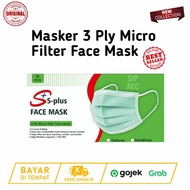 Masker Medis 3 Ply S ‐ Plus 1 Box 50 Pcs