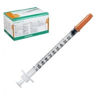 (diabetes needle) Isulin BBraun Omnican 1cc U100 syringe box of 100 (Orange tip needle)