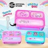 DrizzleDoo Mini Bento For Baby Toddler with Compartment and Spork| Kids Lunch Box | DrizzleDoo