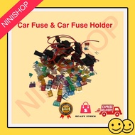 Car Fuse Holder With Wire Lorry Motorcycle Fius Holder Size Standard kereta fius Fuse 3a 5a 10a 15a 