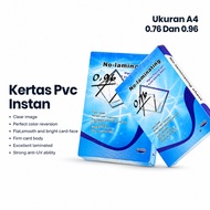 Instant pvc paper printing inkjet A4 size instant card material white gold silver size A4 0.76 & 0.9