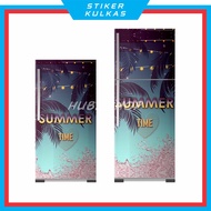 Refrigerator Wallpaper Refrigerator Sticker/ Refrigerator Sticker 1 Door and 2 Doors SUMMER Motif