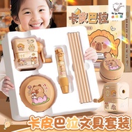sharpener pencil pengasah pensil Kotak Hadiah Alat Tulis Kapibala Set pengasah pensil, pengasah pens