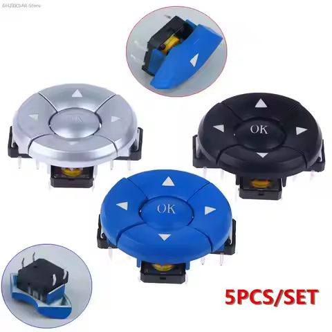 NEW 5pcs/set A14 cap 5 way direction Combination switch B3F-4055 with Arrow OK button SMD Micro Tact