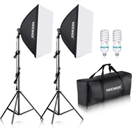 (Bulb 85w 220v 5500k) Neewer Professional Photography 24x24 inches/60x60 Centimeters Softbox with E2