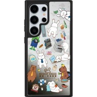 THE HOOD - (多種型號可選)(含兼容Magsafe選項) 星期一的布魯斯 - 趣味辦公室 Samsung Galaxy S24 Ultra/S24+/S24 S23 Ultra 鏡面保護殼 