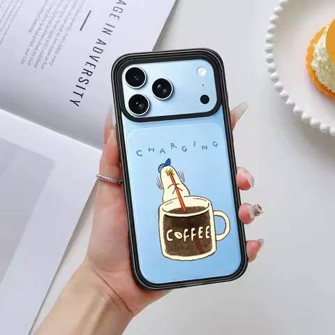 Funny Coffee Duck Impact Magnetic Phone Case Cover for IPhone 14 15 16 17 18 Pro Max Case