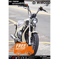 WMOTO AMT125 CRUISER CREAM WHITE COLOR *( NEW-UNREGISTER ) READY STOCK LAST STOCK OFFER PROMOSI CLEA