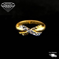 SMS DEEN Infinity Ring, ±2.2GM - Gold 916 Emas - Cincin Infiniti