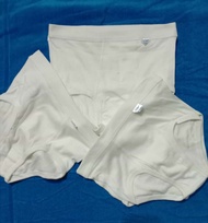 Hot ⚡ - 3PCS.- Celana Dalam Crocodile Putih spandex Celana Dalam Pria / Sempak / Kolor / Cd Putih st