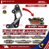 Front Caliper Bracket IMPORT 2POT P34 RS X VARIO 150 LC Y15 Y16 RAIDER P34 200 240 245 267 295 MM CN